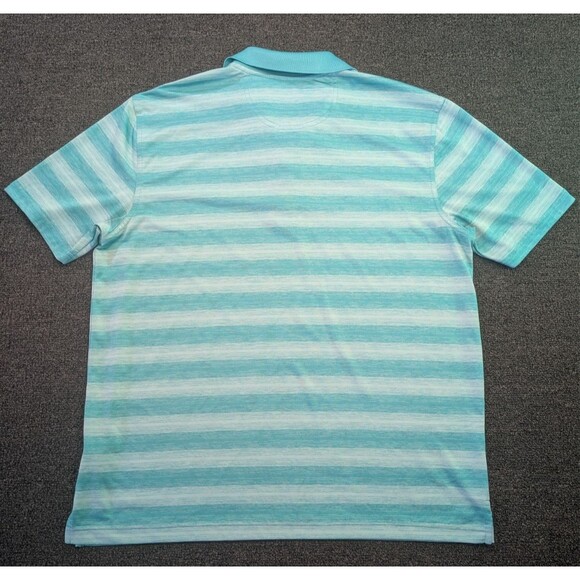 Greg Norman Golf Shirt Play Dry Performance Size Large Teal Blue - Picture 3 of 7